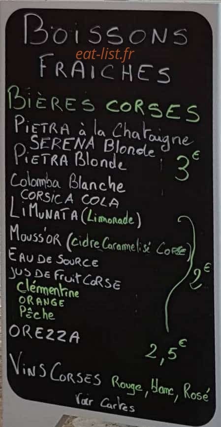 Frittelle Curtinese — carte page 1