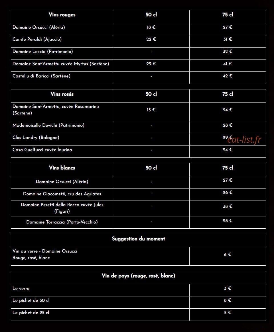 U Campanile — carte page 7