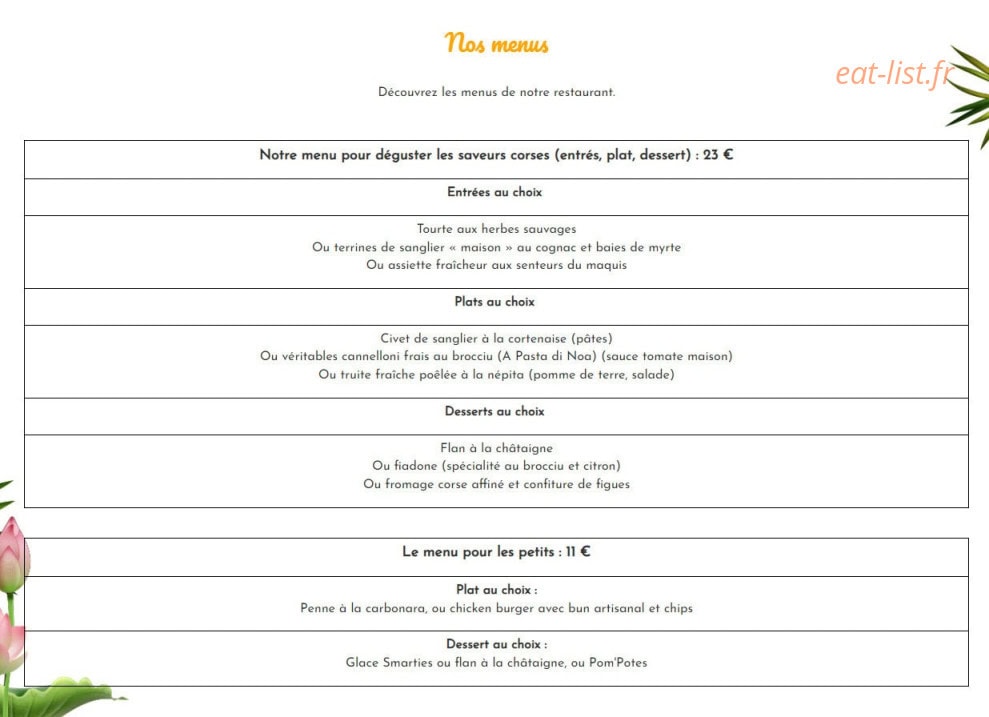 U Campanile — carte page 4
