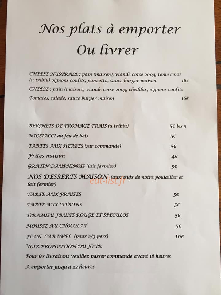 U Passu — carte page 1