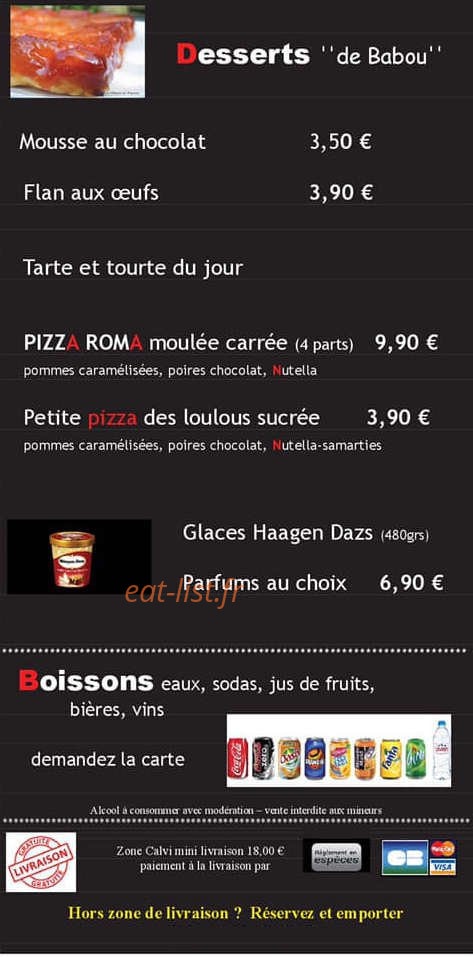 allo top chef La Brochetterie — carte page 5