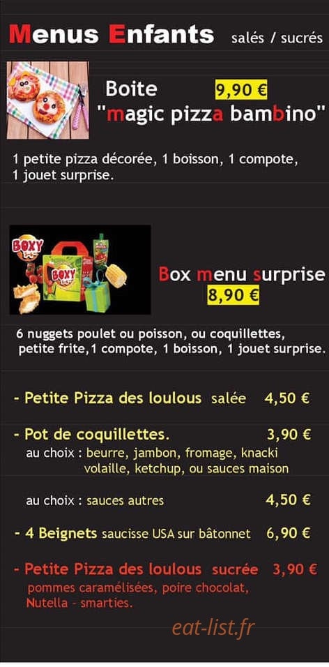 allo top chef La Brochetterie — carte page 2