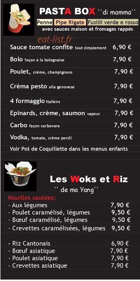 allo top chef La Brochetterie — carte page 1