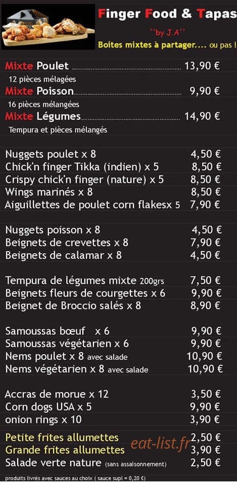 allo top chef La Brochetterie — carte page 3