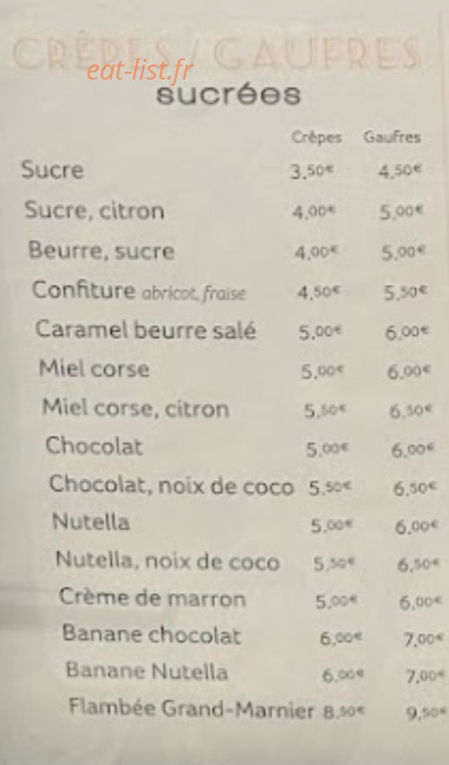 Café de l'Orient — carte page 3