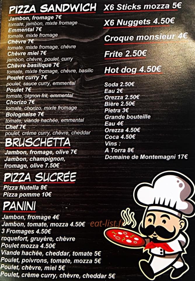 L'instant gourmand — carte page 2