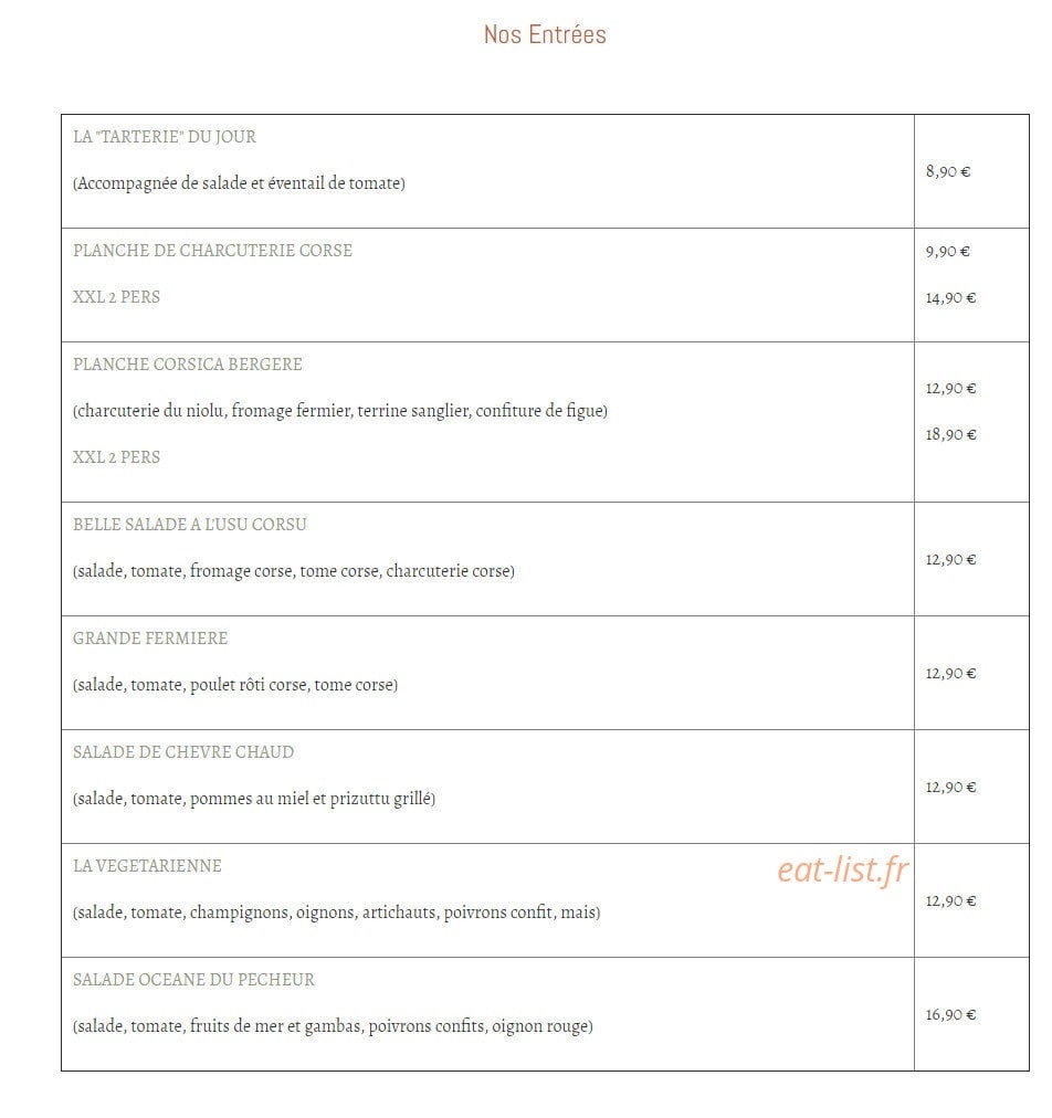 La Poivriére — carte page 3