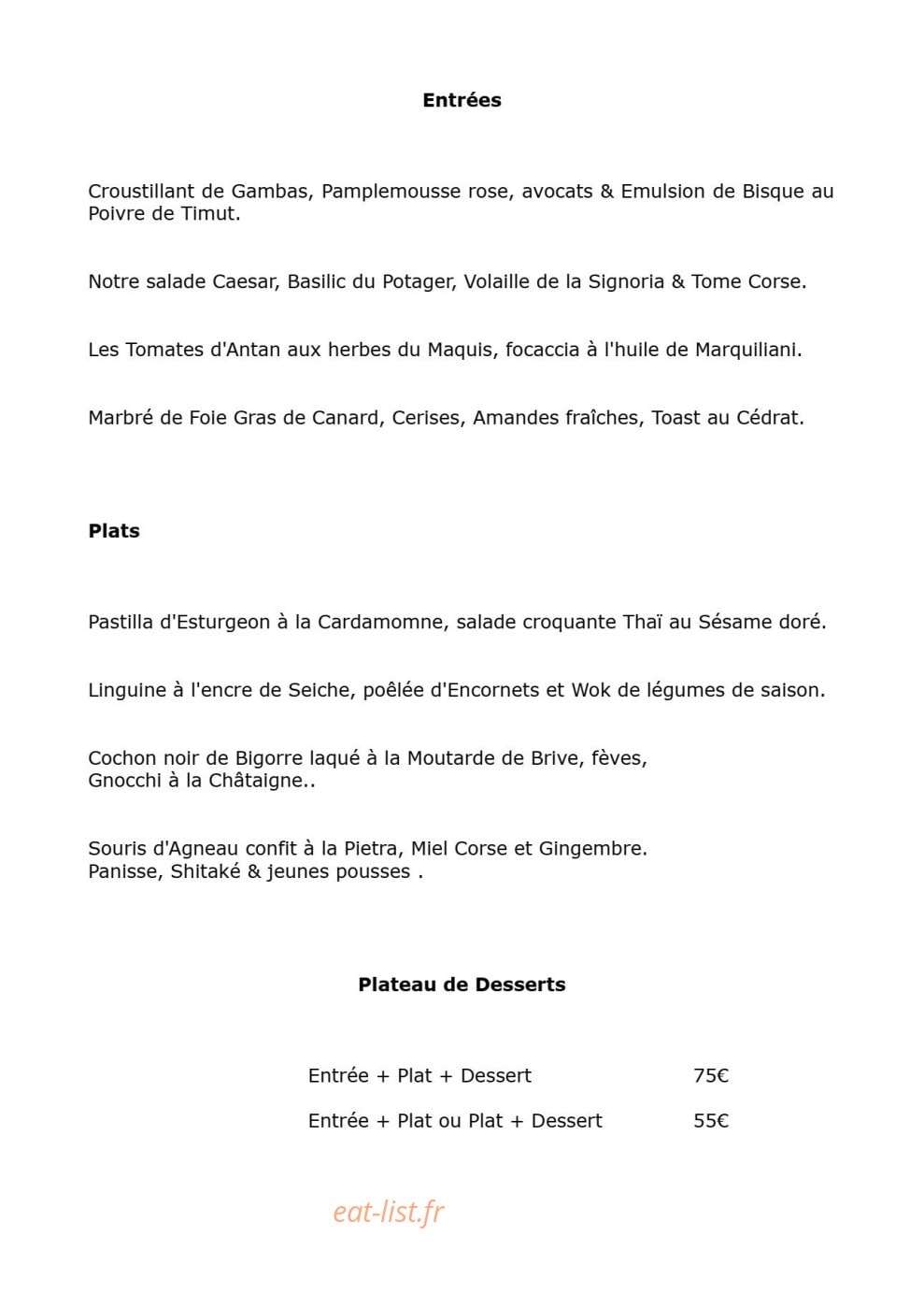 La Signoria — carte page 6