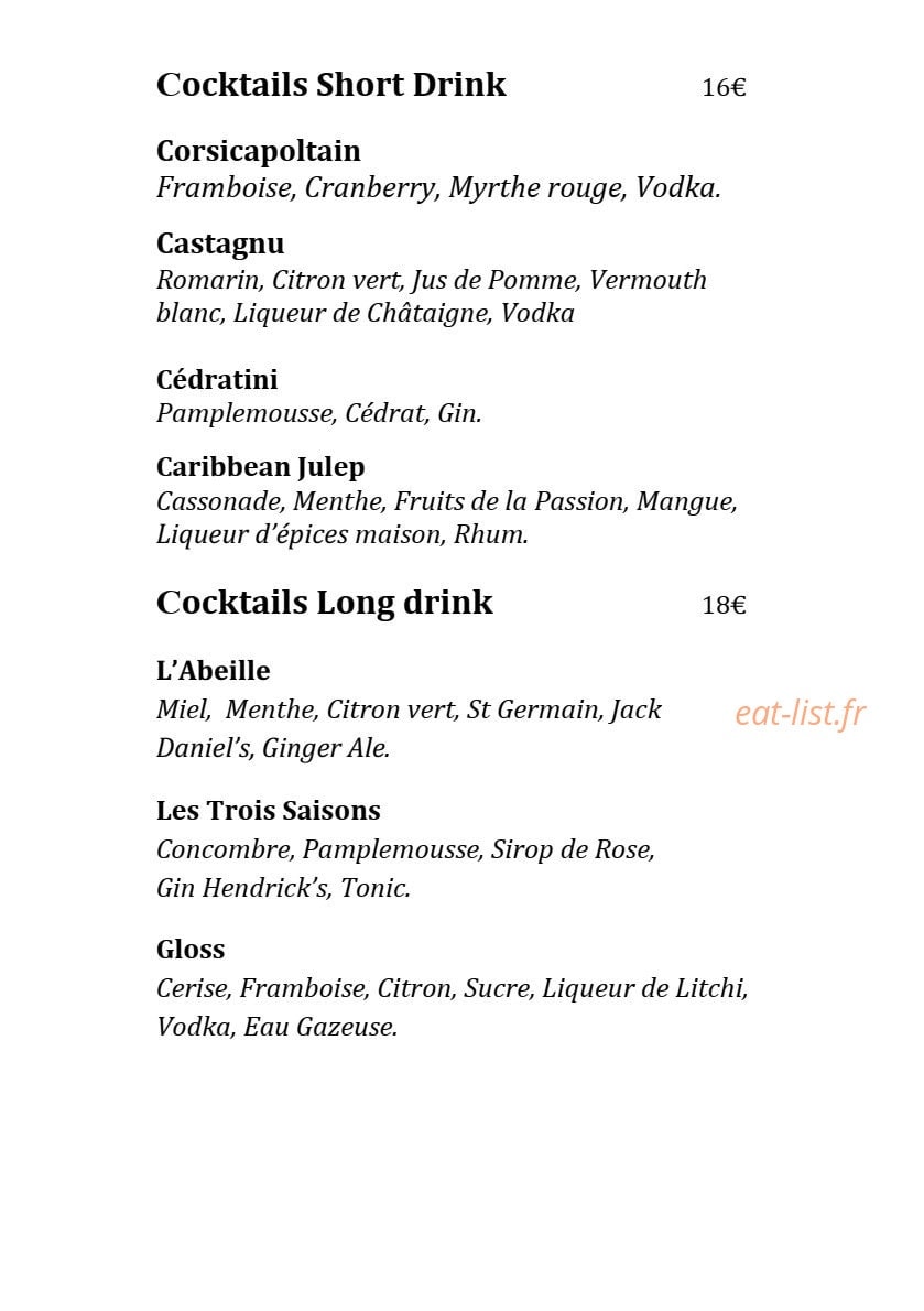 La Signoria — carte page 18