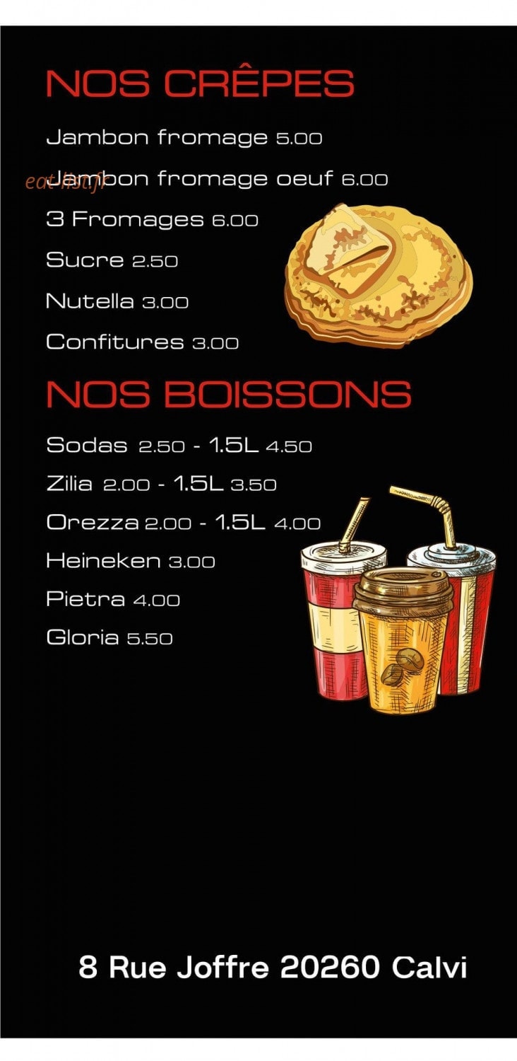 Le Food Calvi — carte page 4