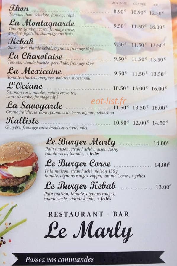 Le Marly — carte page 2