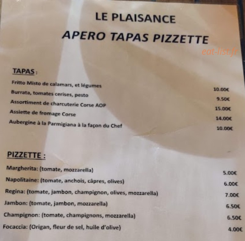 Le plaisance — carte page 1