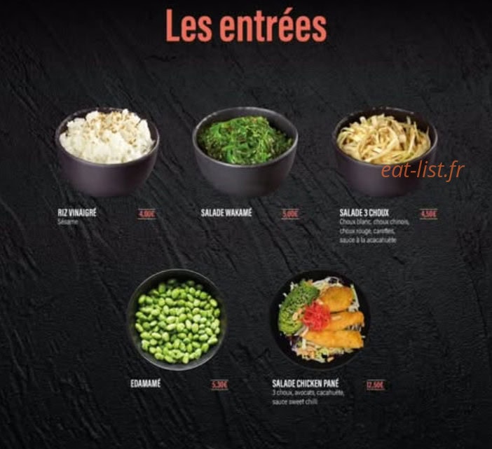 Mara Sushis — carte page 1