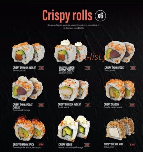 Mara Sushis — carte page 6