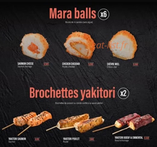 Mara Sushis — carte page 11