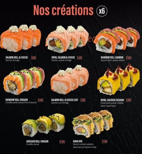 Mara Sushis — carte page 8