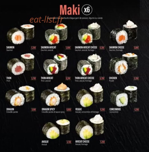 Mara Sushis — carte page 4