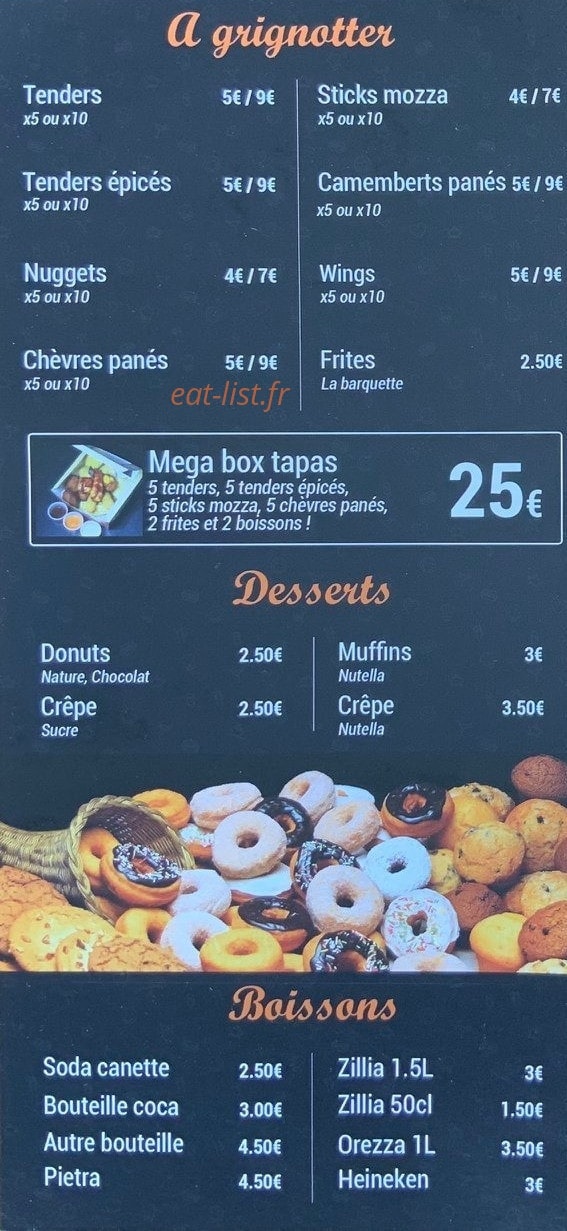 Minut'Chaud — carte page 5