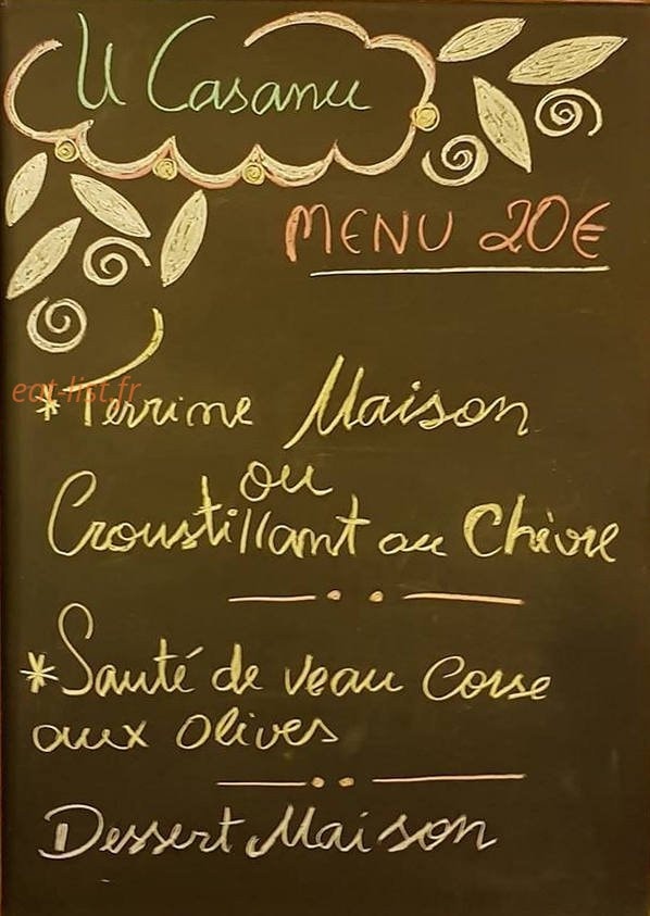 U Casanu — carte page 1