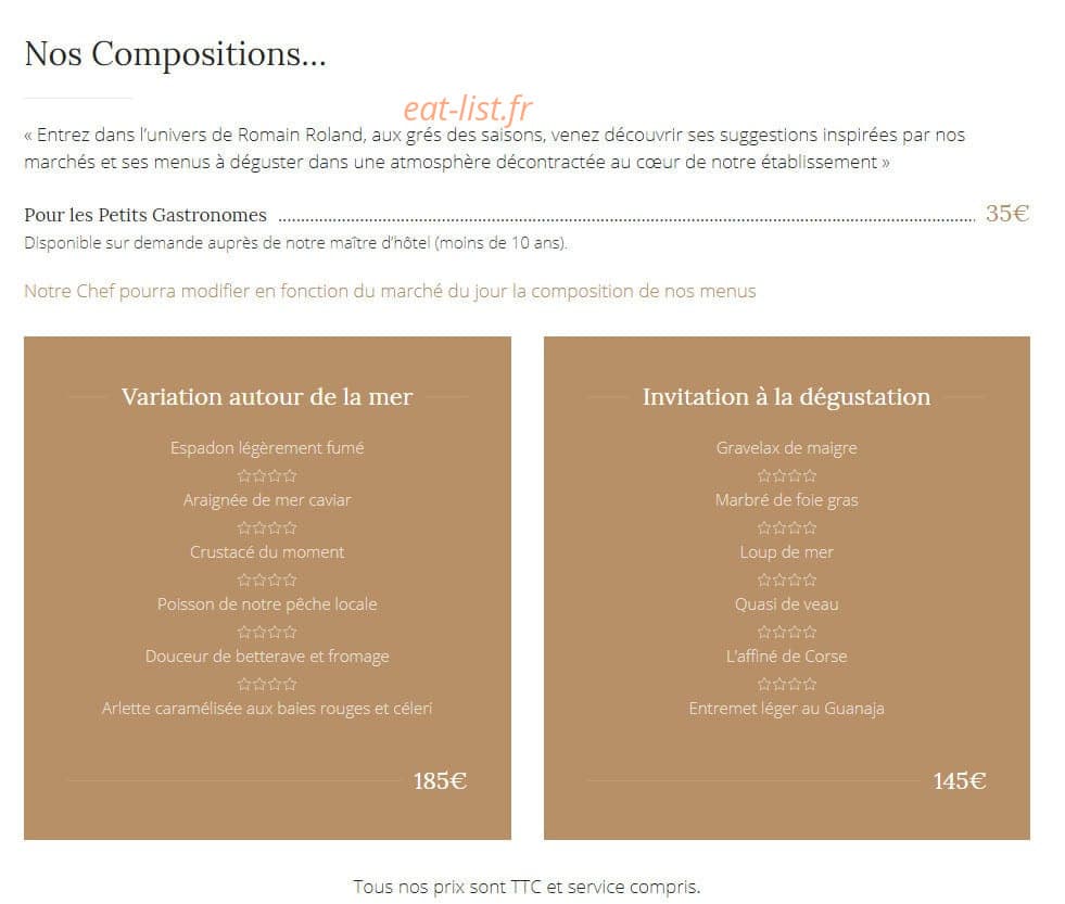 La Table di Mà — carte page 2
