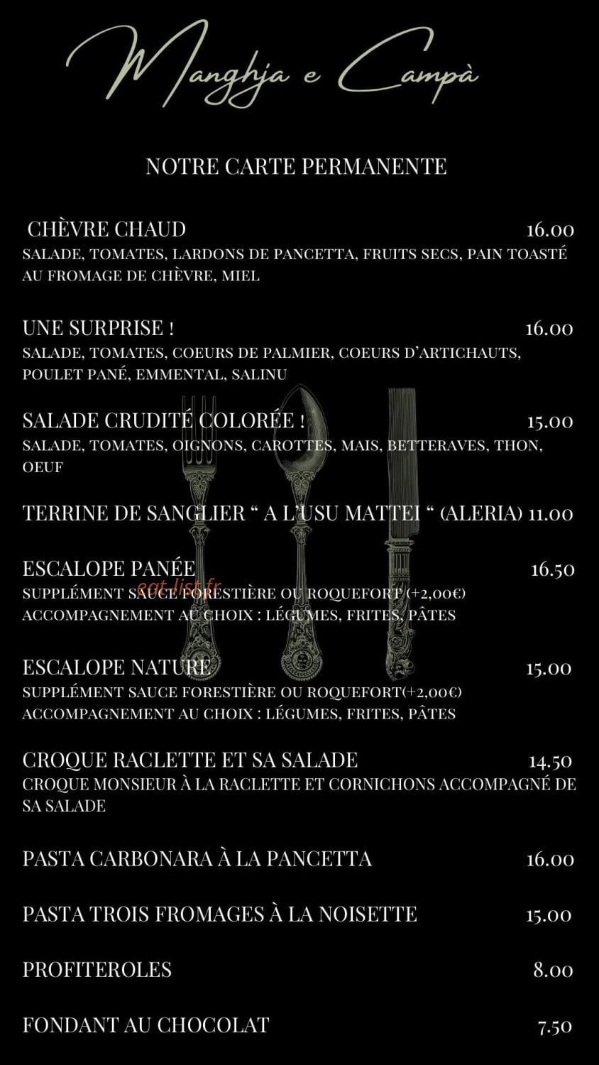 Manghjà e Campà — carte page 1