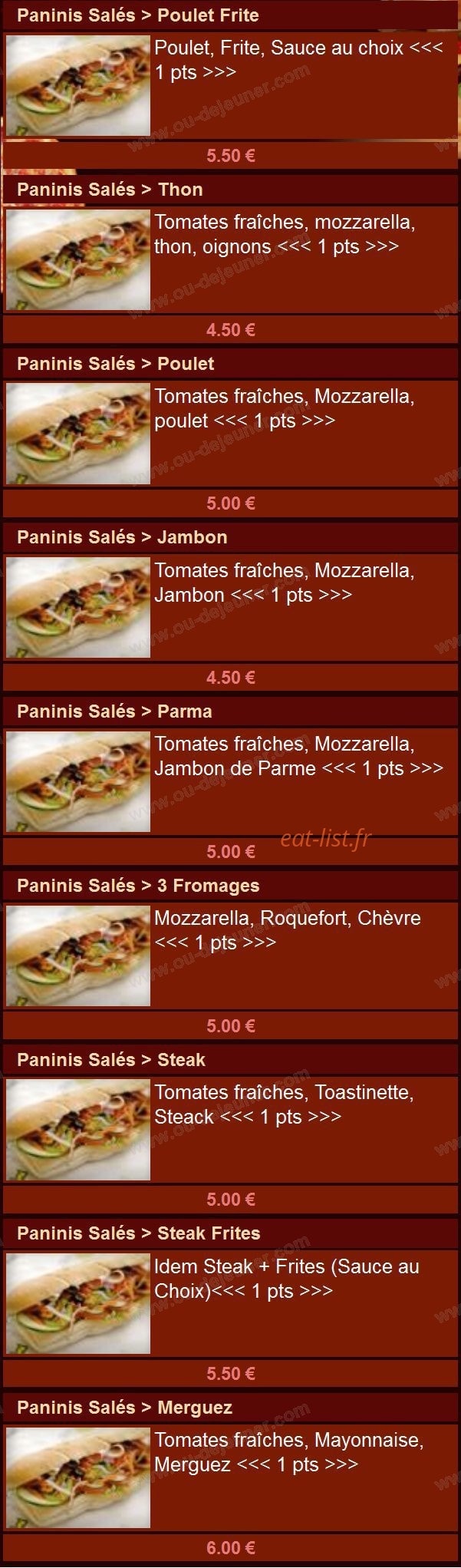 Allo Pizza Burger — carte page 11