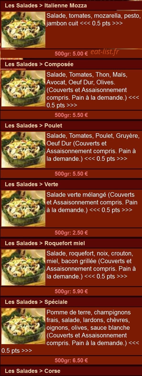 Allo Pizza Burger — carte page 13