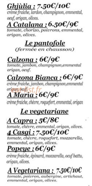 Camion Pizza Ghjù Borgu — carte page 2