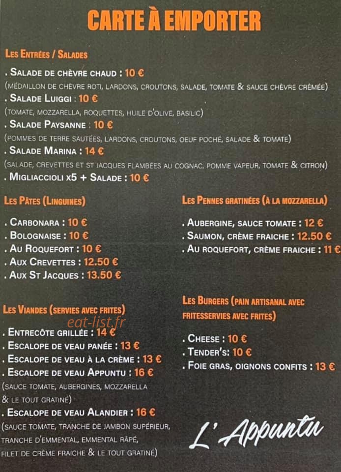 L'Appuntu — carte page 1