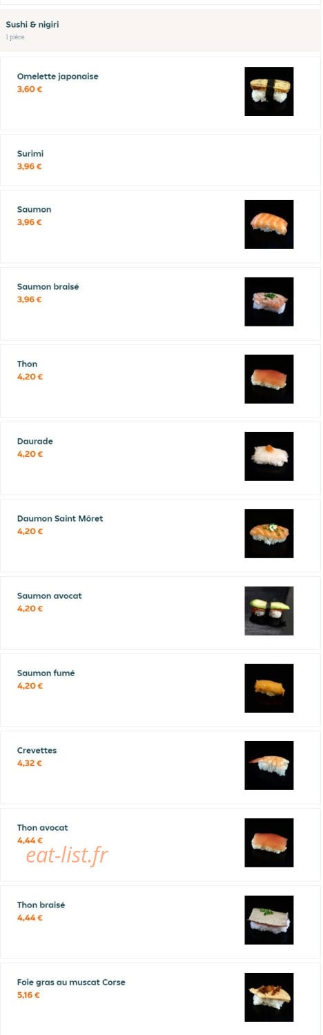 Sushimag — carte page 1
