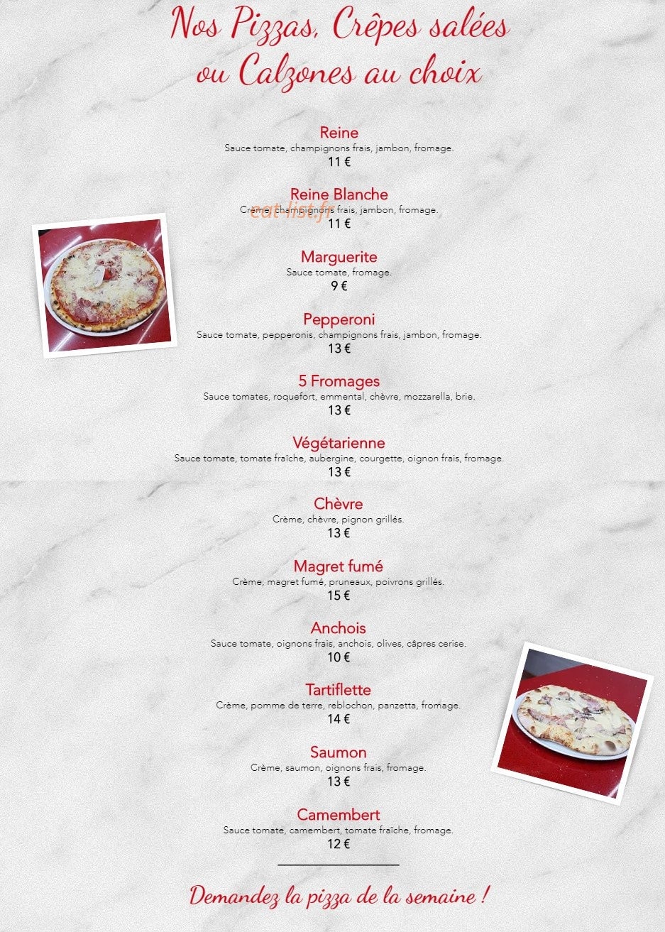 Brasserie le Café — carte page 7