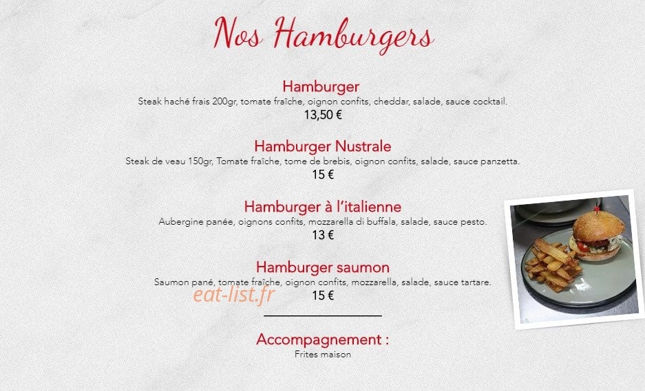 Brasserie le Café — carte page 5