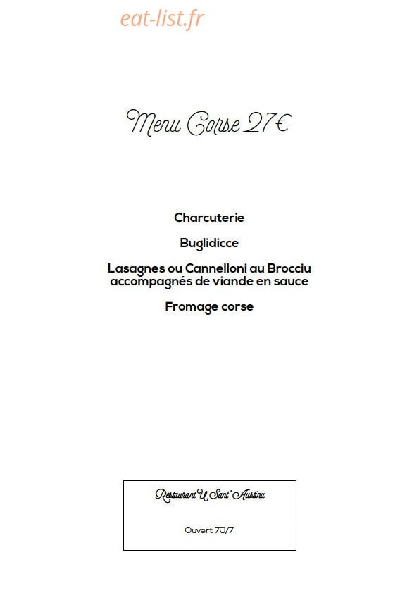 U Sant'Austinu — carte page 4