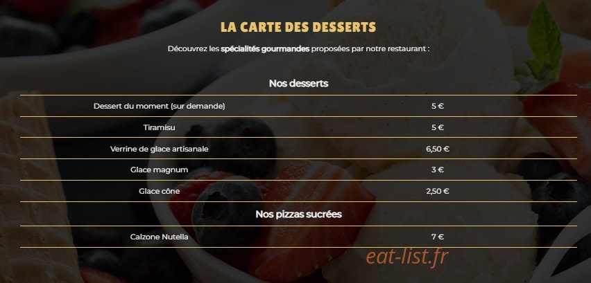 Campo Food — carte page 5