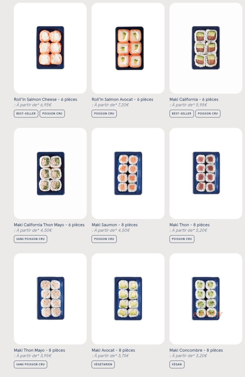 Sushi Daily — carte page 4