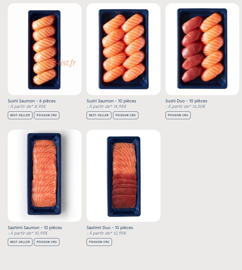 Sushi Daily — carte page 7