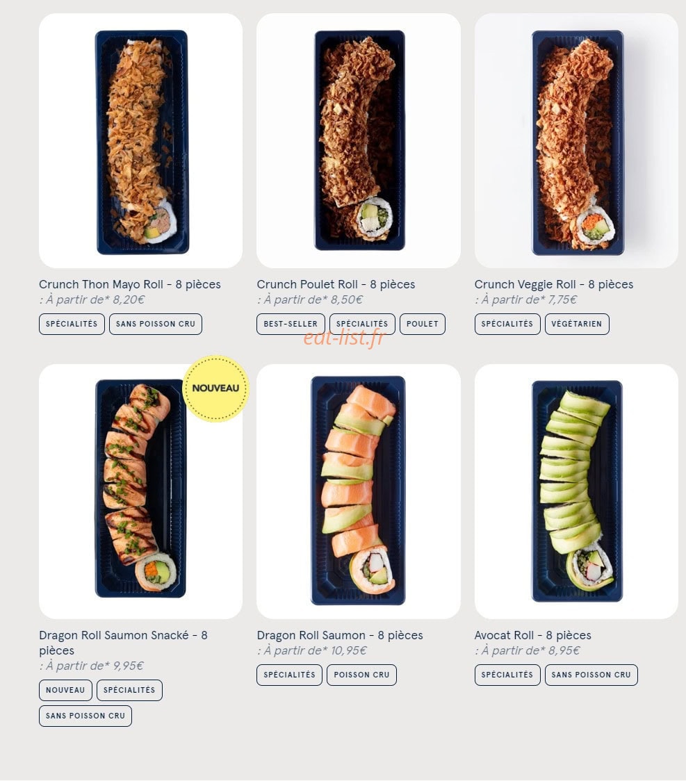 Sushi Daily — carte page 6