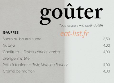 Brasserie Numero 4 — carte page 3