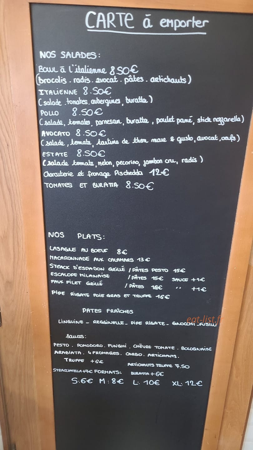 Di Pasta — carte page 1