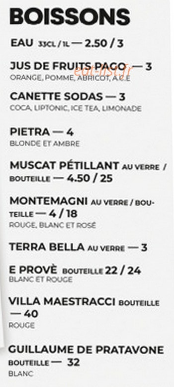 L'Atelier du Chef — carte page 5