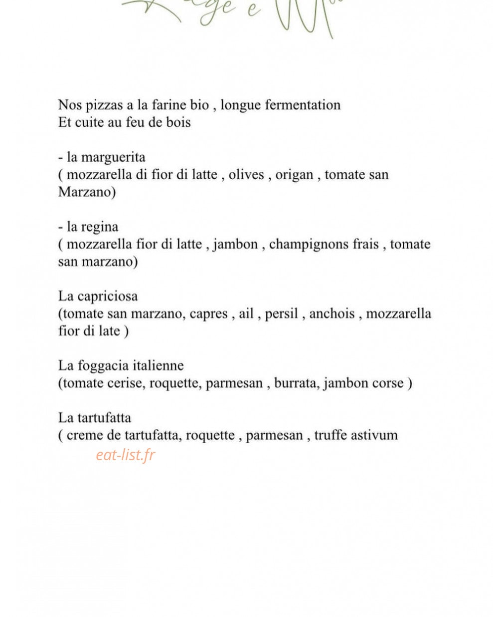 Lodge E Mare — carte page 1