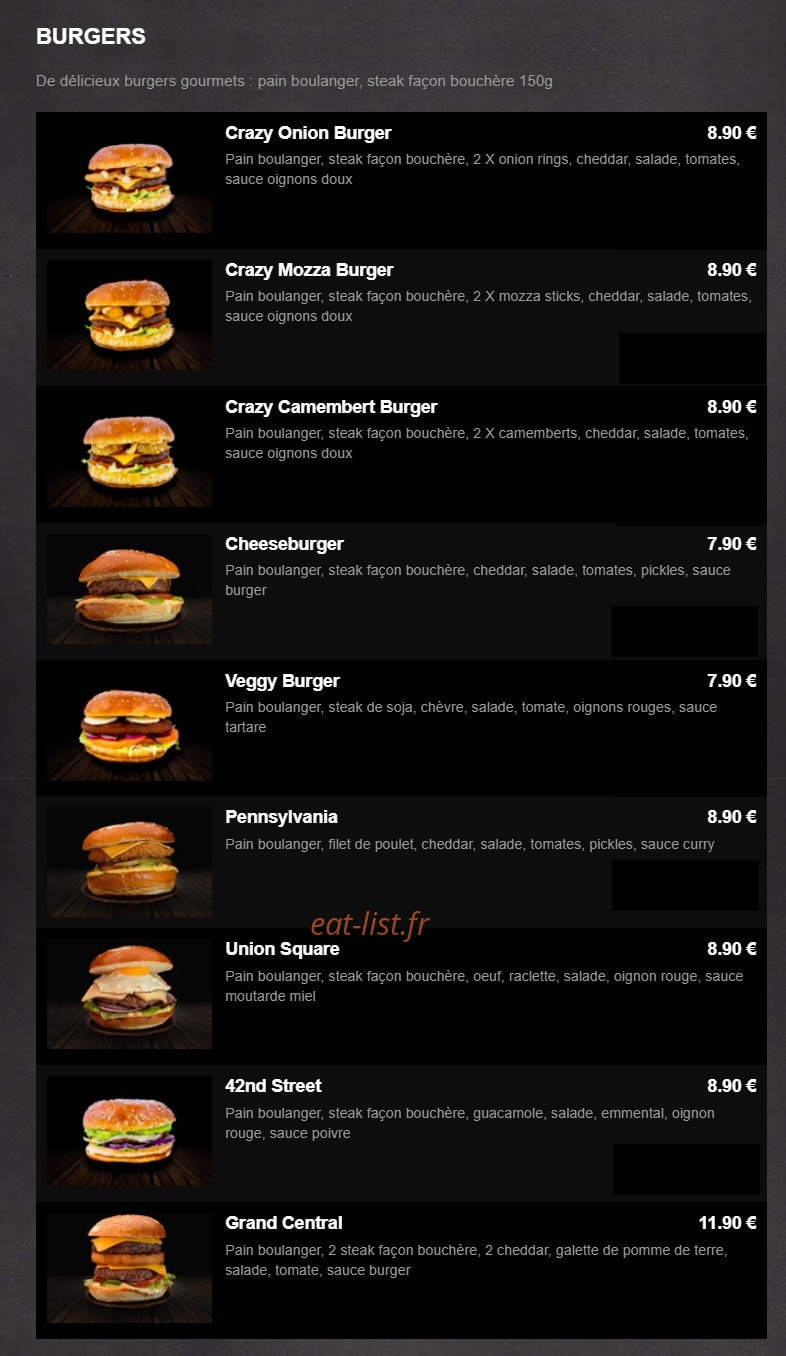 911 Pizza — carte page 4