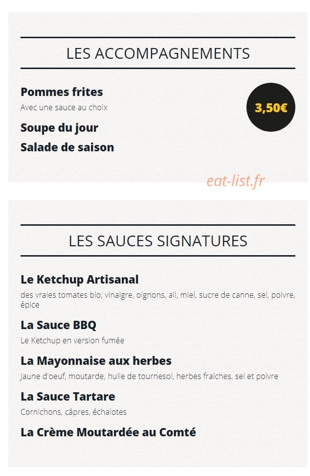 Alfred Burgers & Vins — carte page 2