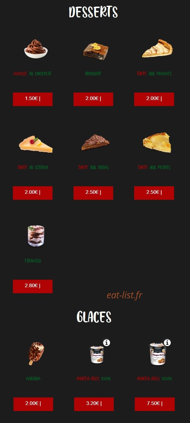 Allô Pizza — carte page 10