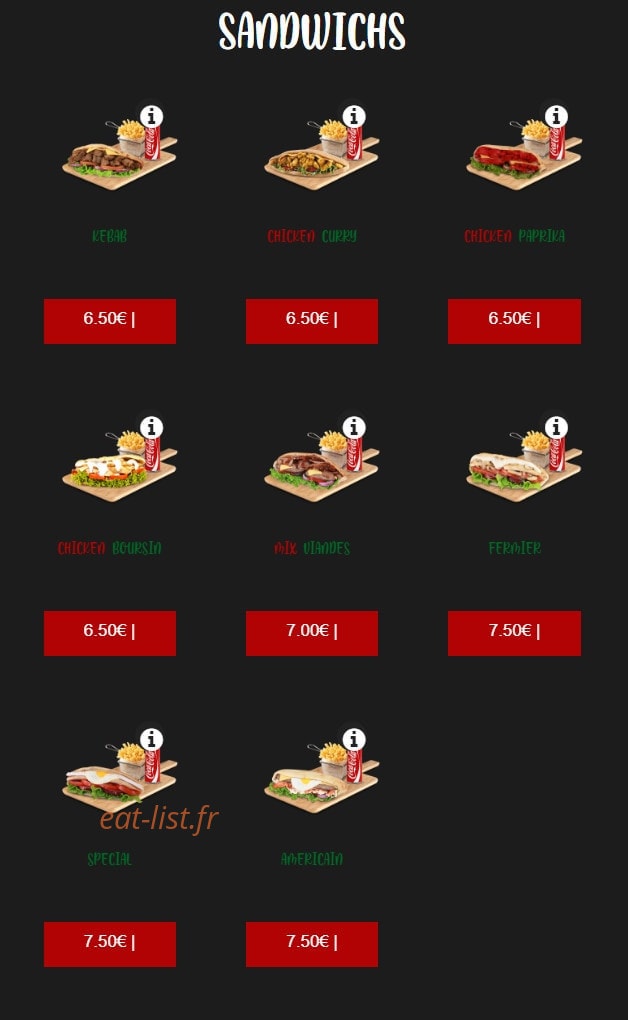 Allô Pizza — carte page 6