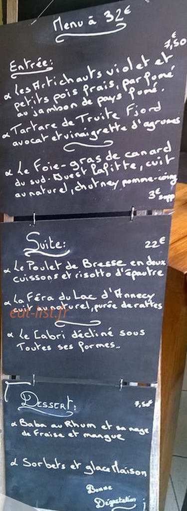 Au Fil du Thiou — carte page 1