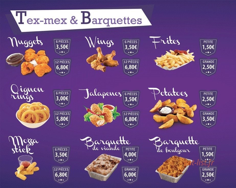 Aux 3 frères kebab — carte page 5