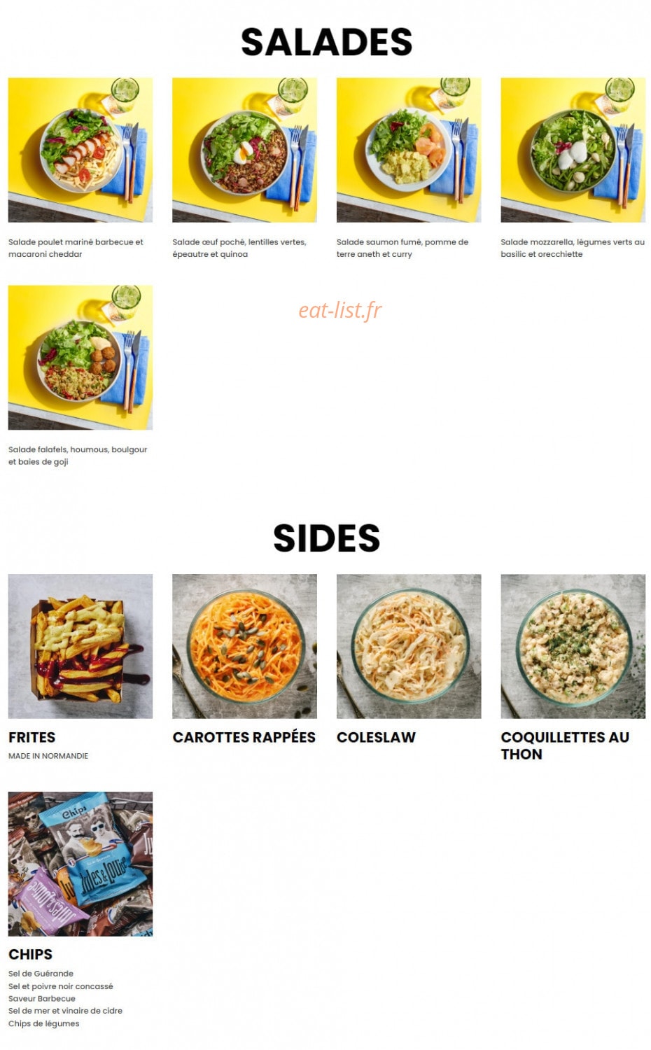 Bagelstein — carte page 2