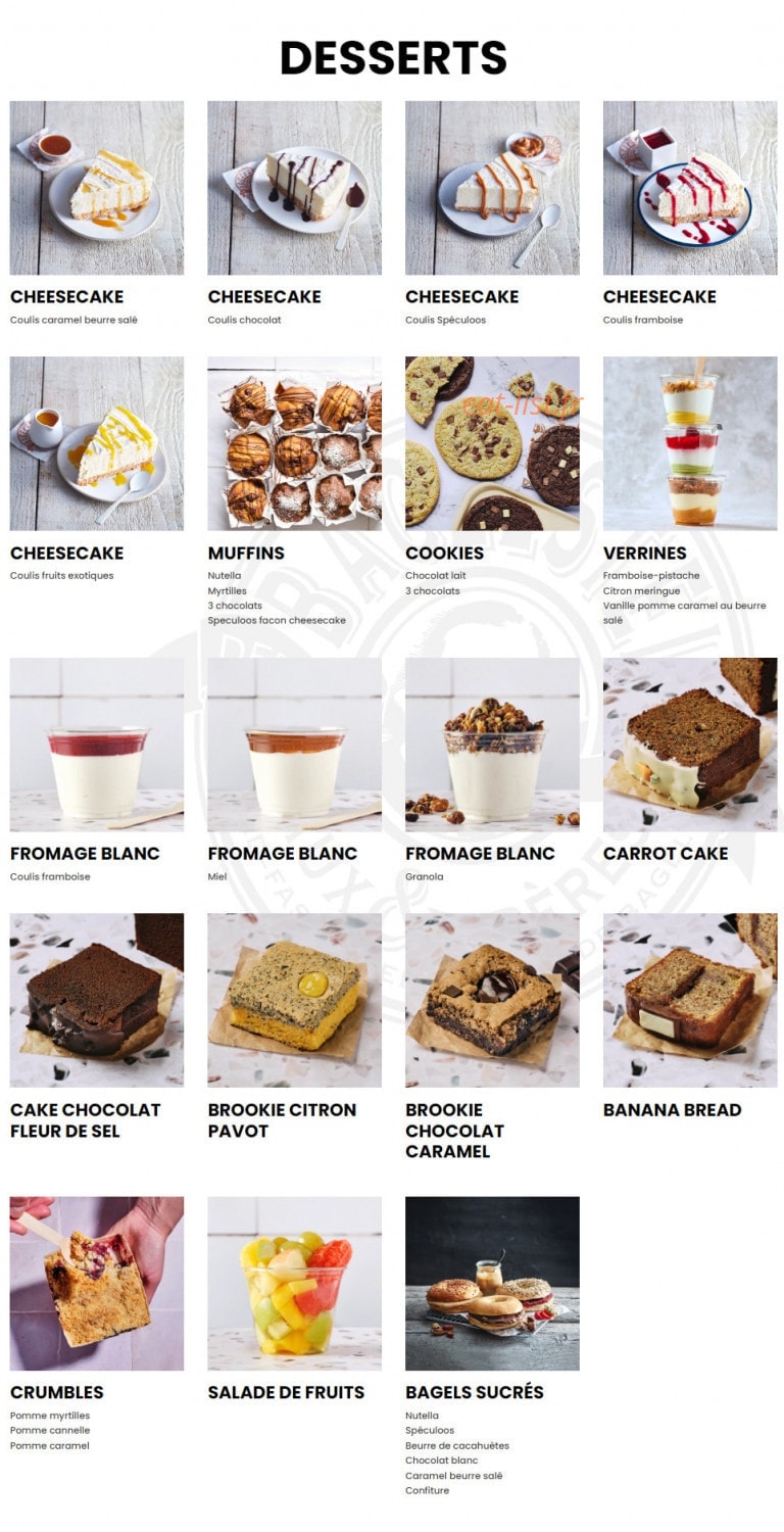 Bagelstein — carte page 3