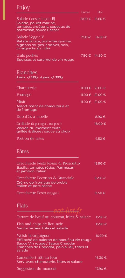 Beer And Joy — carte page 1